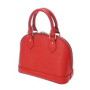 Louis Vuitton Alma Coquelicot Epi Handbag Leather Red